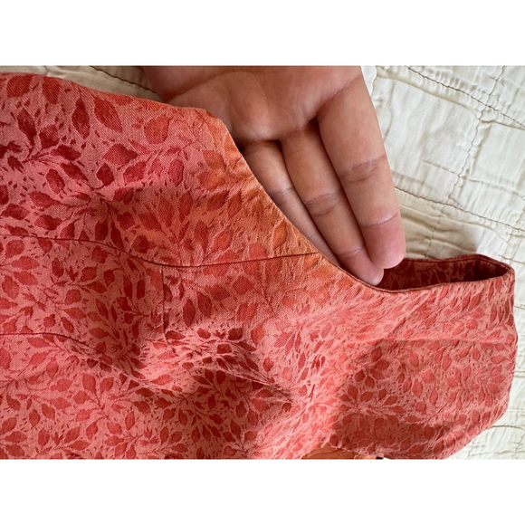 Vintage Ann Taylor Coral/ Orange Vest • Size : M - Picture 10 of 10